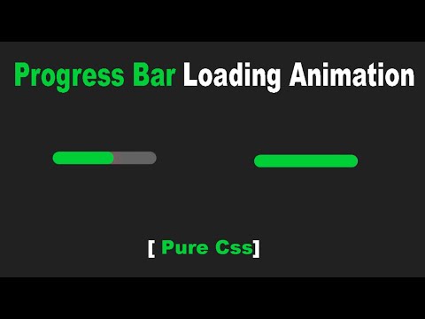 Simple Progress Bar Animation Using Html And Css