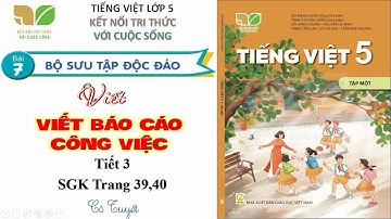 Bài 7 Bộ sưu tập độc đáo Tiết 3 Viết báo cáo công việc - Tiếng việt lớp 5 Kết nối tri thức cuộc sống