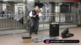 ► Performance D'un Violoniste Dans Le Métro New-Yorkais ! (Yut Chia Sur Un Remix De Game Of Thrones)