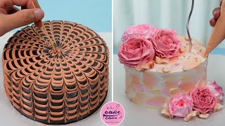 How To Make A Rose Cake Tutorials For Cake Lovers | Beautiful Cake Design Videos | Cake Cake