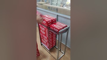 Coke/beverage dispenser/vertical vendor with 2 different loading platforms