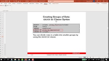 Reporting Aggregated Data Using the Group Functions - Part 2