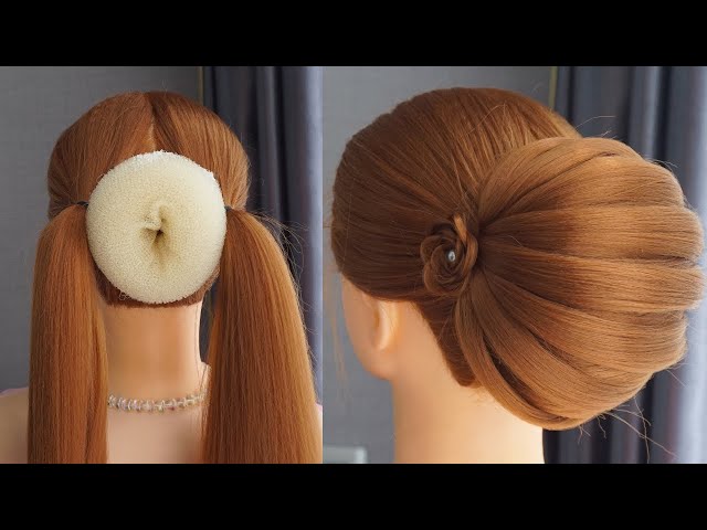 8 easy and simple hairstyles with lehenga || messy bun || new hairstyles ||  party hairstyles - YouTube | Lehenga hairstyles, Easy hairstyles, Party  hairstyles