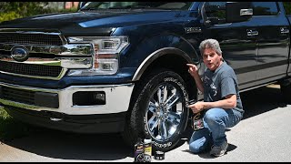 Ford F150 Wheel & Tire Cleaning, Dressing Like Pros of Auto Detailing