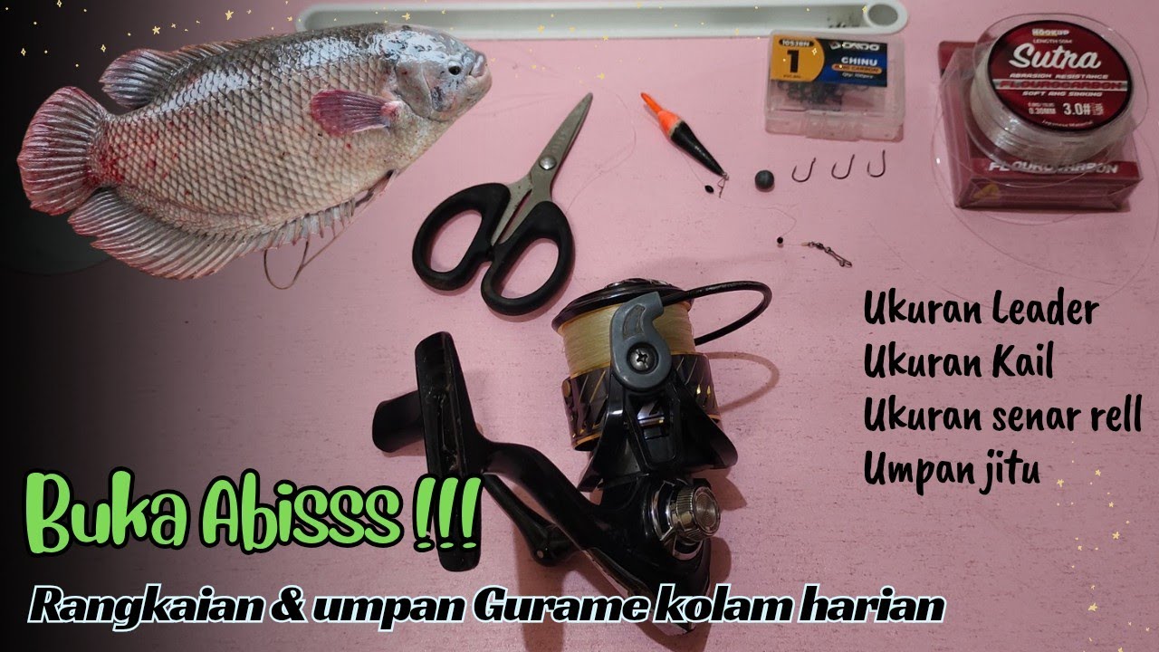 INI BOSKU‼️Rangkaian & umpan mancing Gurame kolam harian