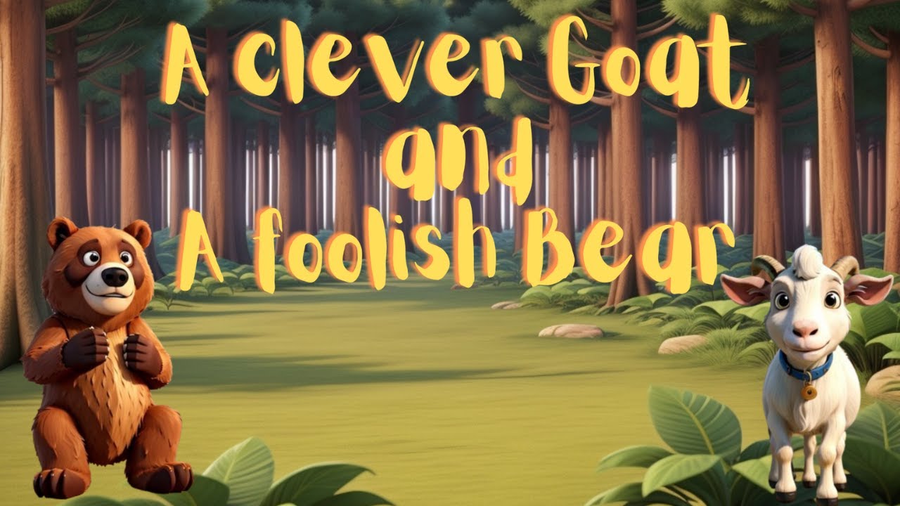 A Clever Goat and Bear, English Story for Kids, Kuchi Kids