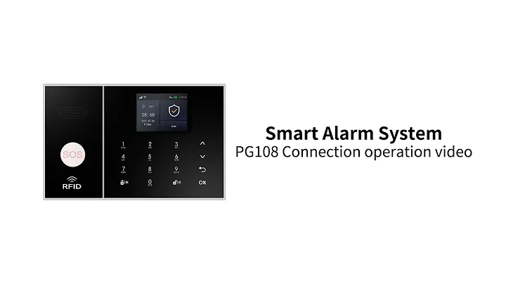 PG-108 Alarm Control Panel New Interface Detailed Operation Video