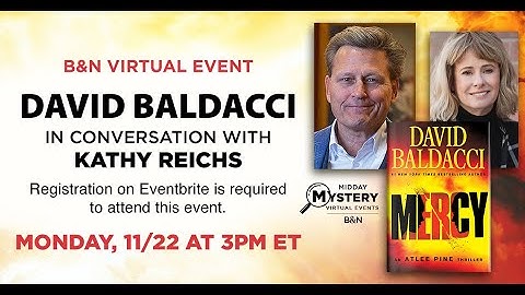 #BNEvents: David Baldacci (MERCY) with Kathy Reichs