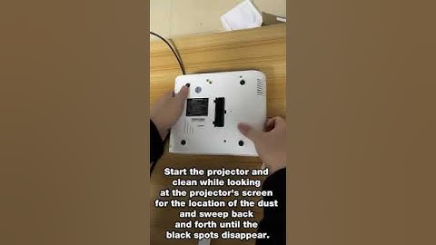 How to clean the dust inside the C10 projector lens