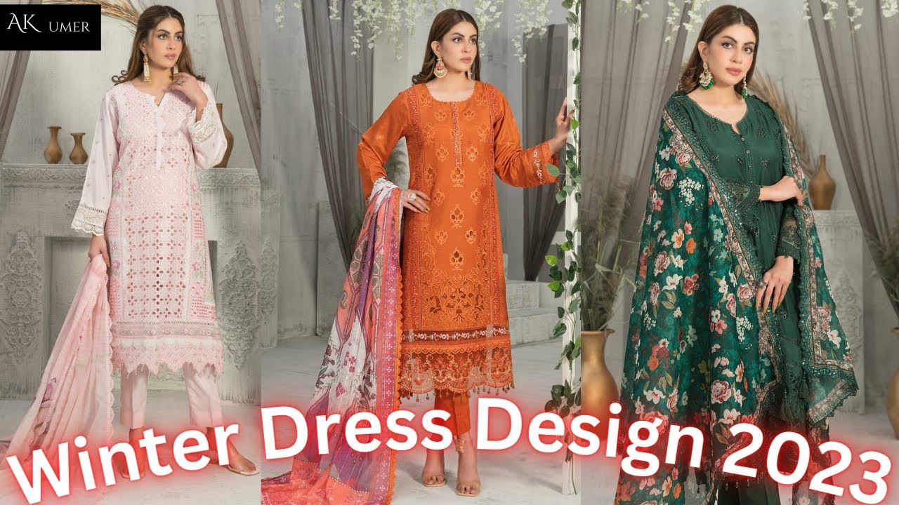Winter Dress Design 2022 in Pakistan Esin Tawakkal Fabrics YouTube