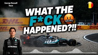 George Russell FULL ANGRY TEAM RADIO After CRASHING OUT OF The 2026 Belgian GP!