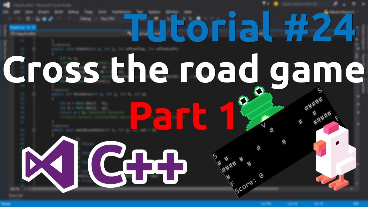 C++ Tutorial 24 - Simple Cross the road game [ Part 1 ] + Deque