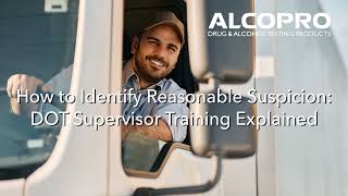 How do Supervisors Determine Reasonable Suspicion under DOT Regulations?