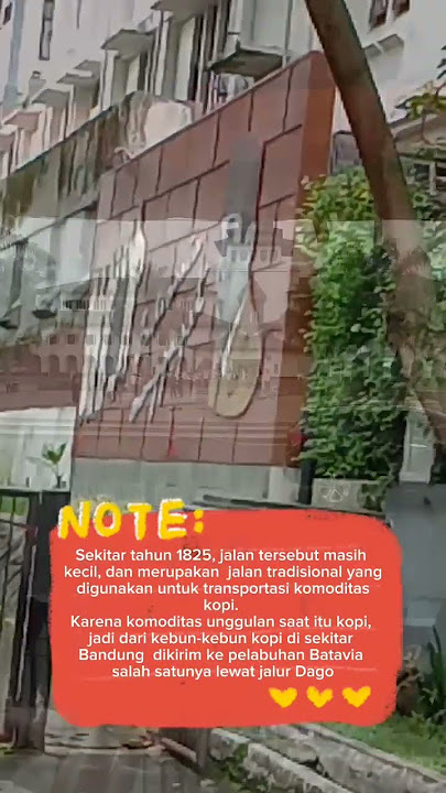 sejarah singkat jalan Dago Bandung#shorts