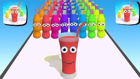 JUICE RUN WITH POG SATISFYING MOBILE GAME #juicerun #juicerunshorts #mobilegame