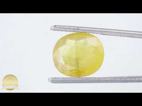 Product Video for: Natural Pukhraj Stone 4.67 Ratti (4.25 Carat) Yellow Sapphire - Nigerian
