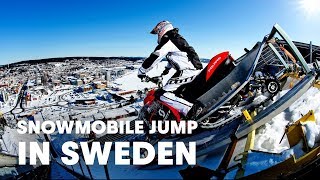 Daniel Bodin' 220ft Snowmobile Jump in Sweden