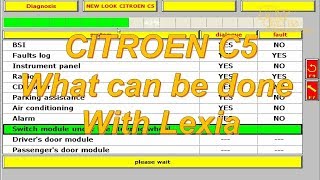 Citroen C5 What can be done with Lexia 3 BSI Config Part 1 Citroen C5 What can be done with Lexia 3 BSI Config Part 1