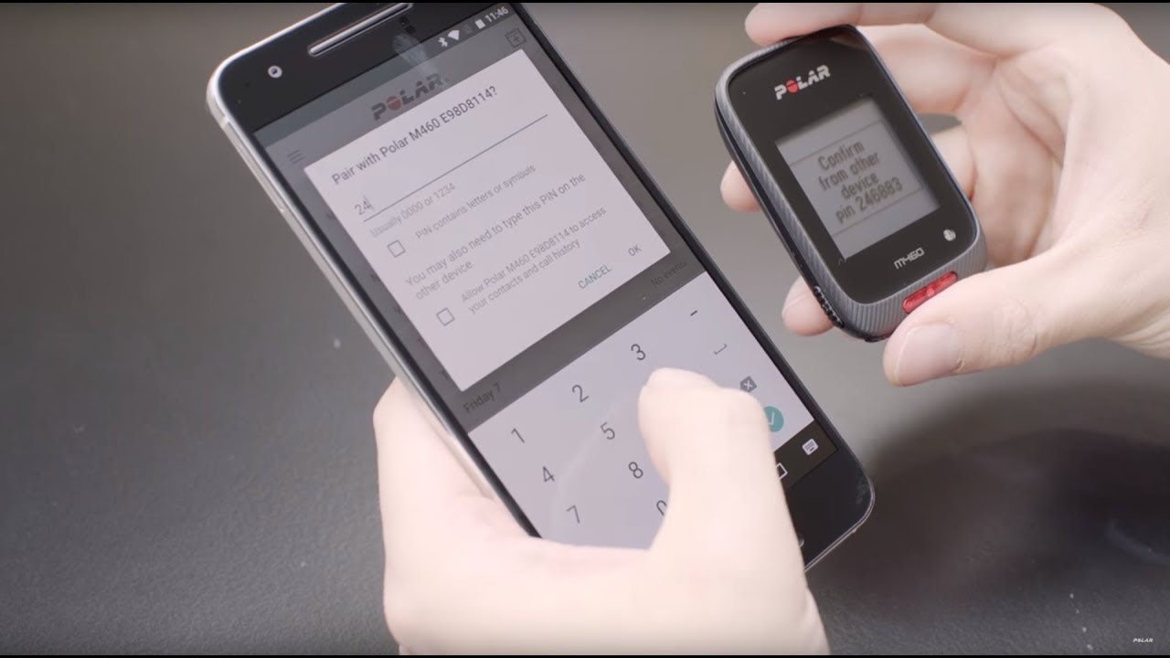 Polar M460 Pairing With Polar Flow App Youtube