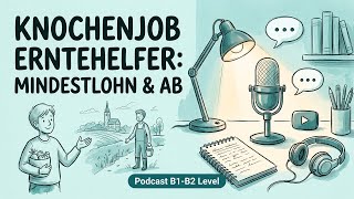 Knochenjob Erntehelfer: Mindestlohn &amp; Abzocke | Deutsch-EN Podcast (B1-B2)