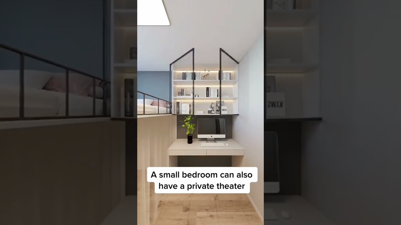 A small bedroom can also have a private theater