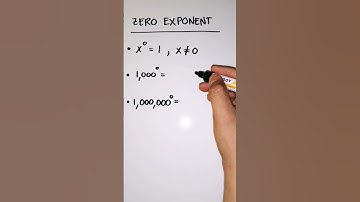 Zero Exponent #shorts #shortvideo #zero #exponent