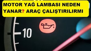 MOTOR YAĞ LAMBASI NEDEN YANAR Resimi