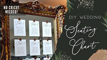 DIY Seating Chart + Wax Seals ✨ NO CRICUT NEEDED ✨ Quick & Easy Wedding DIY