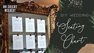 DIY Seating Chart   Wax Seals ✨ NO CRICUT NEEDED ✨ Quick & Easy Wedding DIY