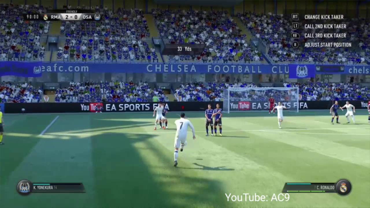AMAZING ROBERTO CARLOS FREEKICK GOAL - FIFA 17 DEMO