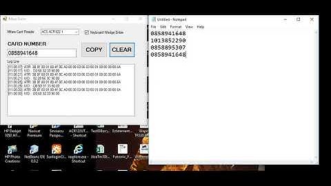 ACR122U For Mifare UID 10 Digit