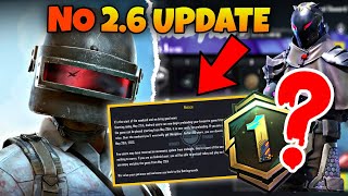 BGMI SERVER OPEN TIME | BGMI MEIN 2.6 UPDATE & A1 ROYAL PASS AAYEGA ? 😢