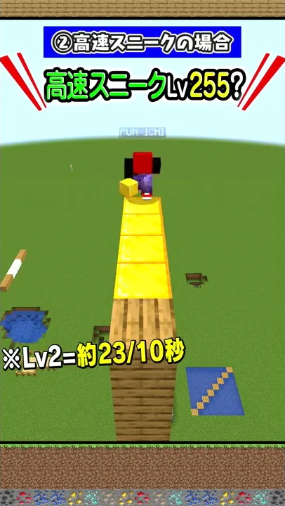 マイクラ高速スニーク