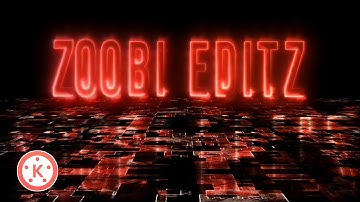 Electric Neon Text Animation In Kinemaster || Kinemaster Editing Tutorial || Zoobii Editz