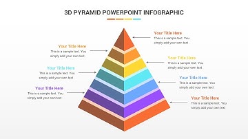 How to Make 3D Pyramid Using Microsoft PowerPoint. #Free_Infographic | #Pyramid_Infographic