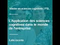 L application des sciences cognitives dans le monde de lentreprise