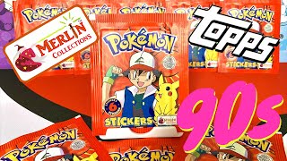 *POKEMON MERLIN TOPPS STICKERS FROM 1999* Pokemon nostalgia & Celebrations!