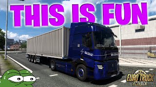 I Tried Euro Truck Simulator 2 For The FIRST Time!