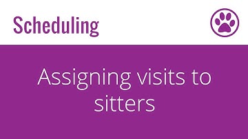 Assigning visits to sitters