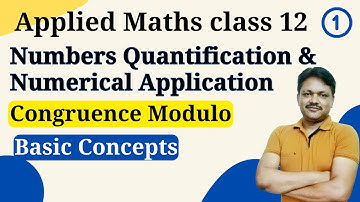 chapter 1| part 1 | congruence modulo | class 12 applied mathematics  | Gaur Classes