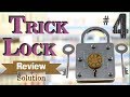 TRICK LOCK #4 - Review and Solution - Puzzle Lock from Puzzle Master