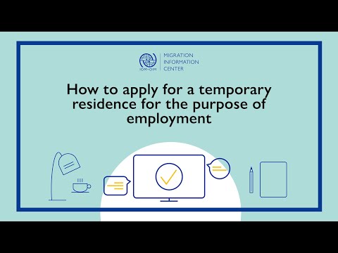 How to apply for a temporary residence for the purpose of employment (tutorial, English language)