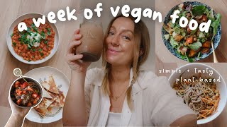 what I eat in a WEEK as a vegan (simple, realistic meals) | ft. Cosmic Cookware Australia