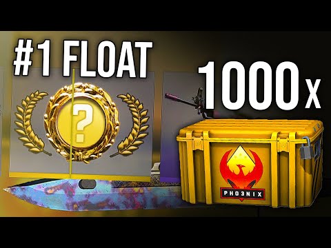 I unboxed a world's #1 Float Knife (1000 Phoenix Case Opening)