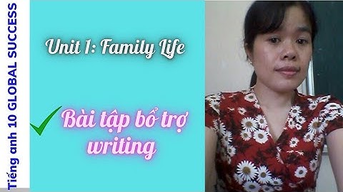 Giải bài tập tiếng anh 10 unit 1 family life năm 2024