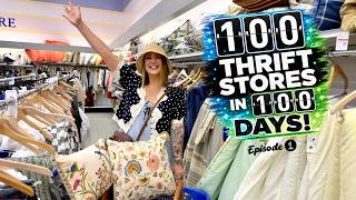 THRIFTING 100 STORES! | Ep. 1: Amazing Vintage Finds | Goodwill Shopping | Shopping for Resale THRIFTING 100 STORES! | Ep. 1: Amazing Vintage Finds | Goodwill Shopping | Shopping for Resale