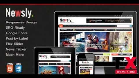 Preview Newsly - Responsive Multipurpose Blogger Template TF