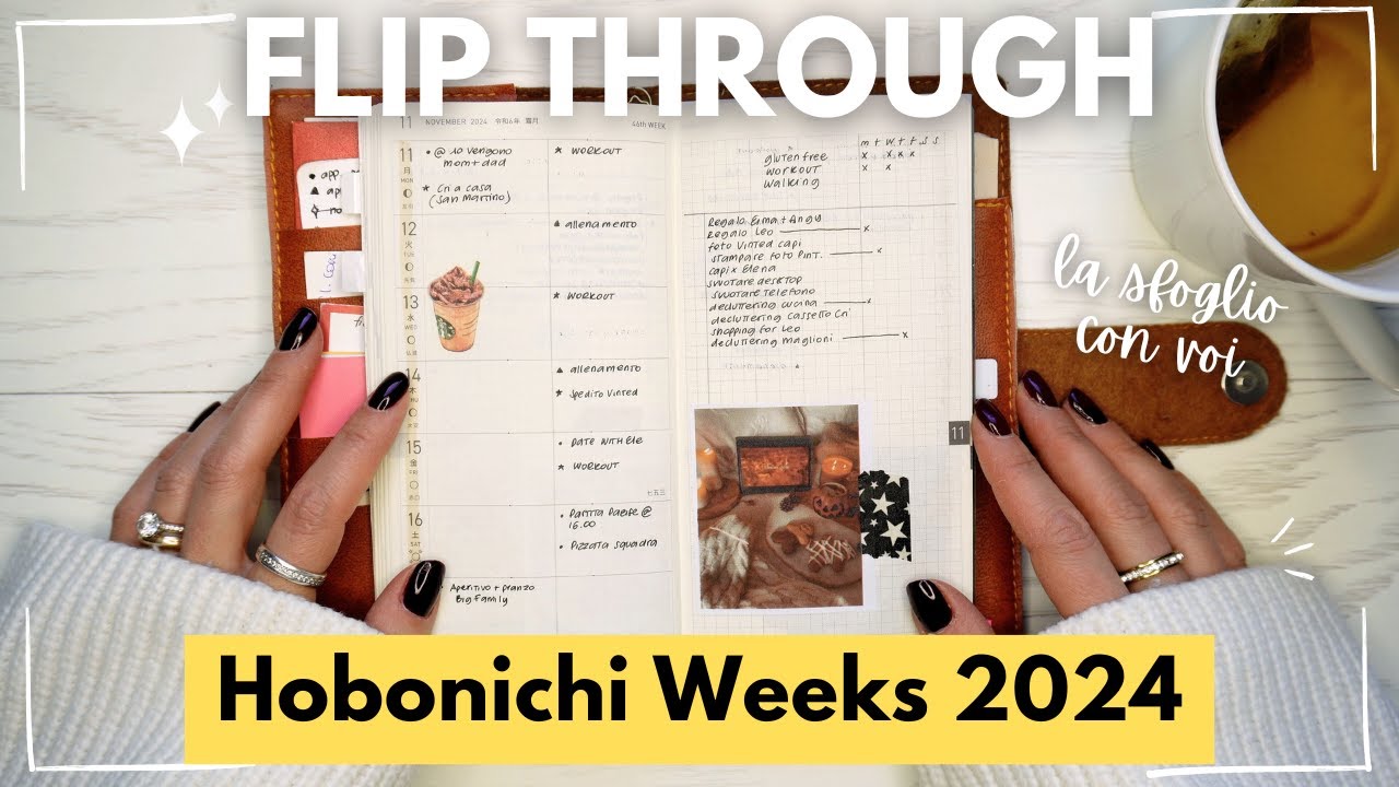 CHE COSA C'È NELLA MIA AGENDA HOBONICHI WEEKS 2024 Flip through | Creativemme