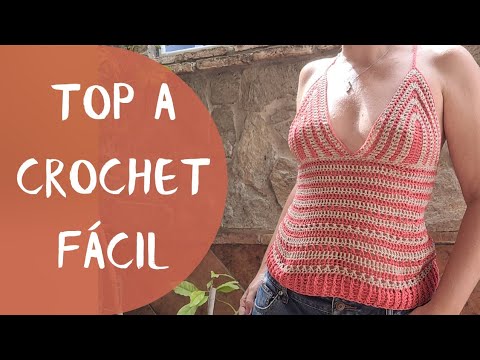 TOP FÁCIL A CROCHET - YouTube