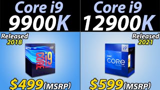 i9-9900K vs. i9-12900K | How much PERFORMANCE improvement? - YouTube